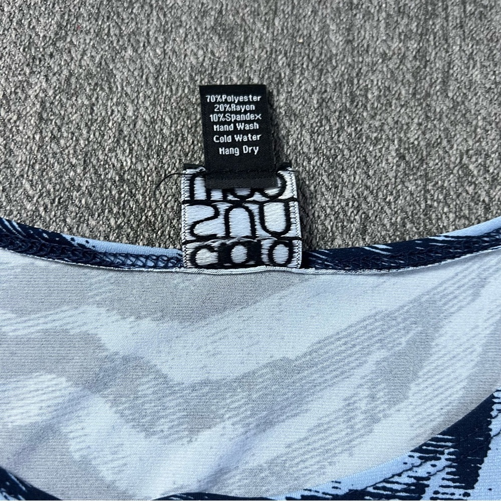 Clara Sun Woo Blue Zebra Casual Top - Picture 4 of 10